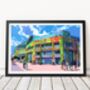 Centre Court Wimbledon, London Tennis Illustration Art Print, thumbnail 1 of 3