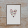 Floral Heart Valentine's Day Card, thumbnail 3 of 3