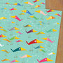Birds Wrapping Paper Two Sheets, thumbnail 1 of 5