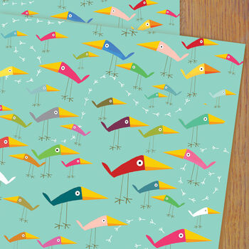 Birds Wrapping Paper Two Sheets, 2 of 5