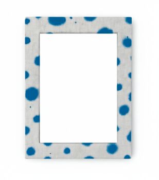 Upcycled Hand Painted Polka Dot Eco Wooden Photo Frame 5x7', 4 of 12