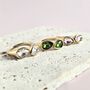 14ct Gold Plated Double Gemstone Ring, thumbnail 7 of 9