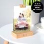 Personalised Photo Print With Engraved Wooden Holder, thumbnail 2 of 12
