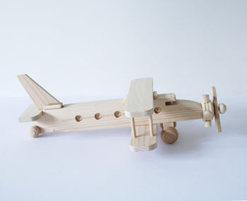 Handcrafted Wooden Biplane Toy, 6 of 7