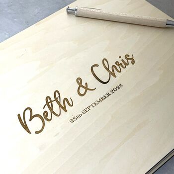 Personalised Wooden A4 And A5 Notebook, 4 of 7