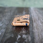 Personalised Blue Splat Leather Wallet, thumbnail 6 of 9