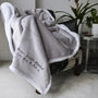 Personalised Grey Super Soft Winter Blanket, thumbnail 3 of 5