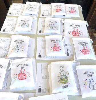 Easter Treats In Personalised Bunny Gift Bag, 3 of 4
