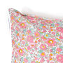 Pillowcase Made With Liberty Fabric 'Betsy Pink', thumbnail 2 of 7