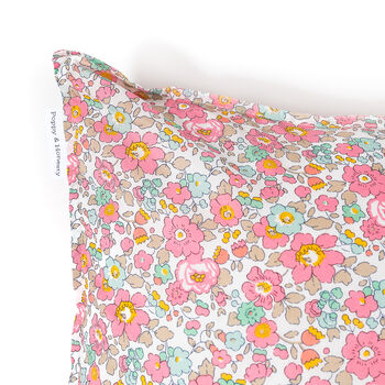 Pillowcase Made With Liberty Fabric 'Betsy Pink', 2 of 7