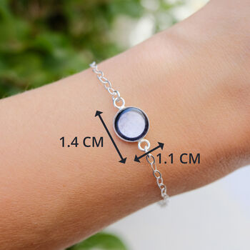 Personalised Sterling Silver Moon Phase Bracelet, 3 of 10