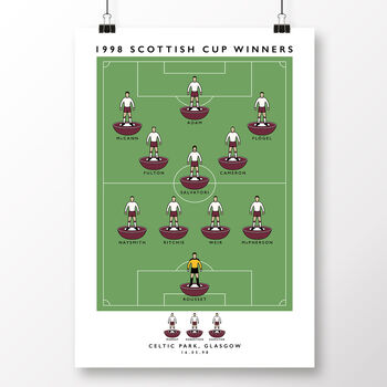 Hearts 1998 Scottish Cup Poster, 2 of 8
