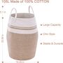 105 L Brown Cotton Rope Woven Storage Basket, thumbnail 5 of 6