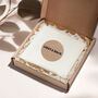 Cream And Blue Stripey Circular Earrings, thumbnail 6 of 6