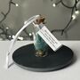 Tiny Christmas Tree In A Bottle Personalised Bauble, thumbnail 6 of 12