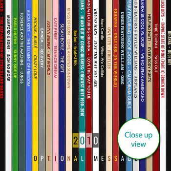 Personalised 16th Birthday Print Music Gift Year 2010, 6 of 8