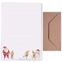 A4 Letter Writing Paper With Christmas Santa And Elf, thumbnail 5 of 6