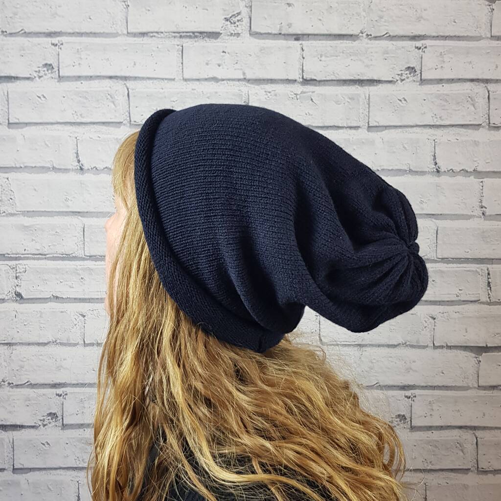 Lambswool Slouchy Beanie Hat Various 