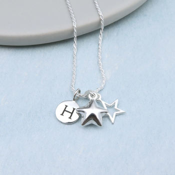 Personalised Silver Stars Necklace, 2 of 5