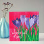 Pink Crocus Mother's Day Card, thumbnail 2 of 8