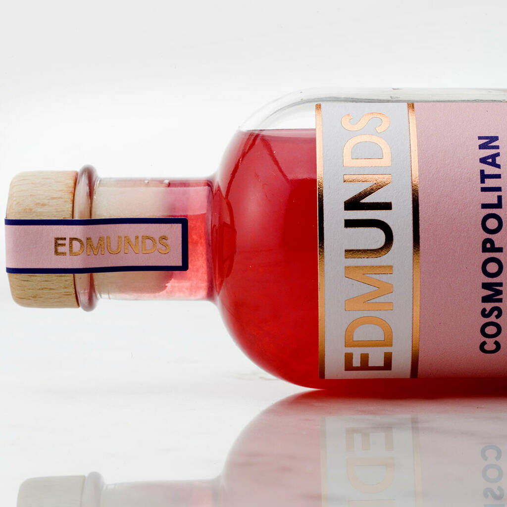 Cosmopolitan Handcrafted Bottled Cocktail By Edmunds Cocktails