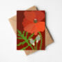 Common Poppy Greeting Card, Botanical Illustration, Floral, Deep Red, Blank Inside, All Occasion, Remembrance, In Sympathy, Royal Legion, thumbnail 1 of 2
