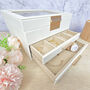 Luxury White Three Tier Pu Leather Jewellery Organiser, thumbnail 3 of 7