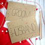 Wedding Day Card For Groom From The Bride, Gold Dots, thumbnail 2 of 5