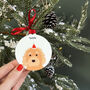 Santa Dog Christmas Tree Decoration, thumbnail 2 of 12