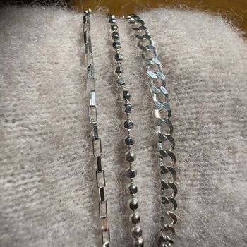 Set Of Three Sterling Silver Layer Bracelets, 3 of 5