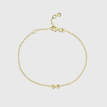 Deia Gold Plated Single Kiss Bracelet, 2 of 4