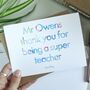 Super Teaching Assistant | Personalised Thank You Card, thumbnail 3 of 3