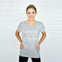 'Exercise? Extra Fries' Gym Women's Slogan T Shirt, thumbnail 1 of 6