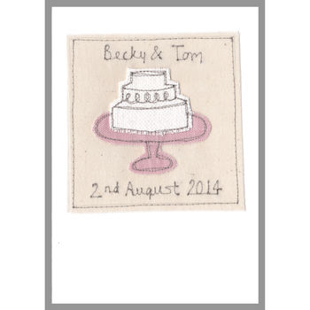 Personalised Wedding Cake Wedding Or Anniversary Card, 10 of 12