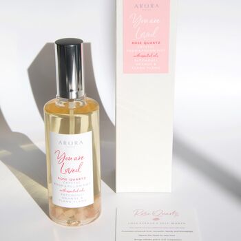You Are Loved Rose Quartz Crystal Room And Pillow Mist, 4 of 5