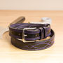 Vibe4 Decoratively Handstitched English Leather Belt, thumbnail 1 of 5