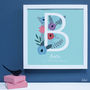 Personalised New Baby Botanical Framed Print, thumbnail 3 of 10