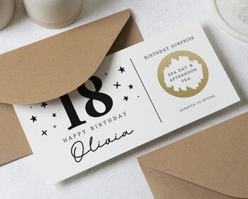 Simple 18th Birthday Scratch Voucher, 2 of 4