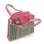Serendipity Cotton Quilted Tote Bag Lt. Green Lotus, thumbnail 2 of 4
