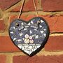 Christmas Handmade Mosaic Hanging Heart, thumbnail 1 of 2