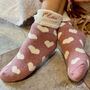 Personalised Valentine's Day Heart Cosy Socks, thumbnail 2 of 3