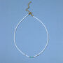 Delicate Seed Bead Necklace, thumbnail 2 of 3