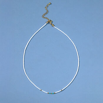 Delicate Seed Bead Necklace, 2 of 3