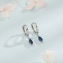 Extra Tiny Marquise Cz Huggie Hoop Earrings, thumbnail 4 of 12