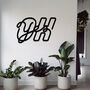 Oh Yes Bold Script Wooden Sign Modern Typography Art, thumbnail 1 of 9