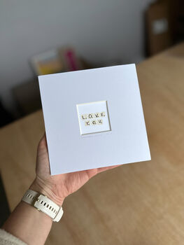 Love You Scrabble Tiles Mini Art Print, 3 of 9