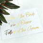 Wedding Role Personalised Vinyl Stickers, thumbnail 1 of 10