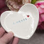 Ceramic Ring Dish Personalised Letterbox Friendly Gift, thumbnail 2 of 6