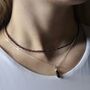 Dainty Crystal Gemstone Choker Necklace, thumbnail 4 of 7