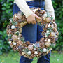 Giant Wild Holly Christmas Wreath And Bow, thumbnail 3 of 6